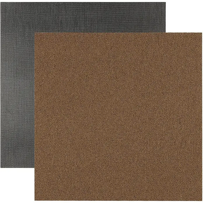 Floordirekt Teppichfliese Edinburgh - 50 x 50 cm - 0,25 m² - Braun - Nylon, Braun