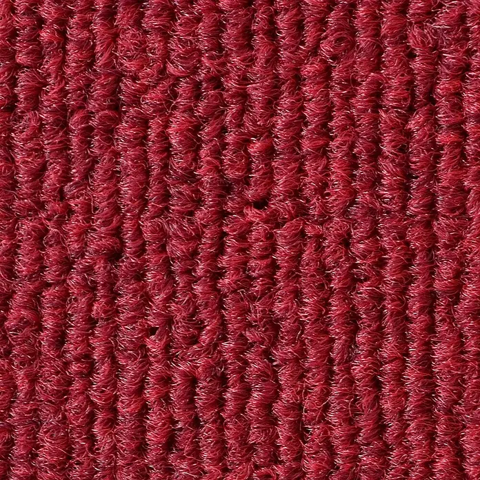 Floordirekt Teppichfliese Lyonn - 50 x 50 cm - 0,25 m² - Rot - Breite: 50 cm, Nylon, Rot