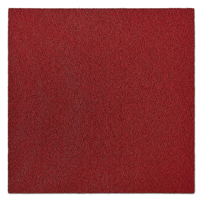 Floordirekt Teppichfliese Lyonn - 50 x 50 cm - 0,25 m² - Rot - Breite: 50 cm, Nylon, Rot