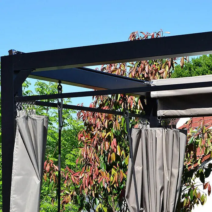 Home Deluxe Gartenliege PROVENCE - Anthrazit, Stahl