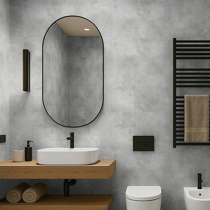 Revêt Wandpaneel SPC Wall (1 200 x 600 mm, Concrete Matt) | BAUHAUS