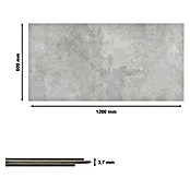 Revêt Wandpaneel SPC Wall (1 200 x 600 mm, Concrete Matt) | BAUHAUS