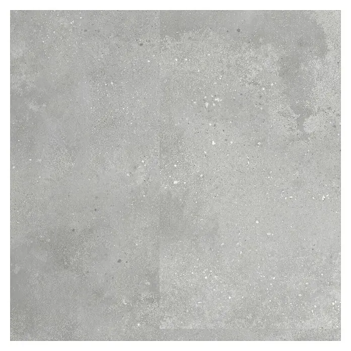Revêt Wandpaneel SPC Wall - 1.200 x 600 mm, Beton Grau - Graue Betonfliese mit subtilen Sprenkeln, ideal für moderne Innenräume. Eine stilvolle und robuste Wahl für jeden Raum.