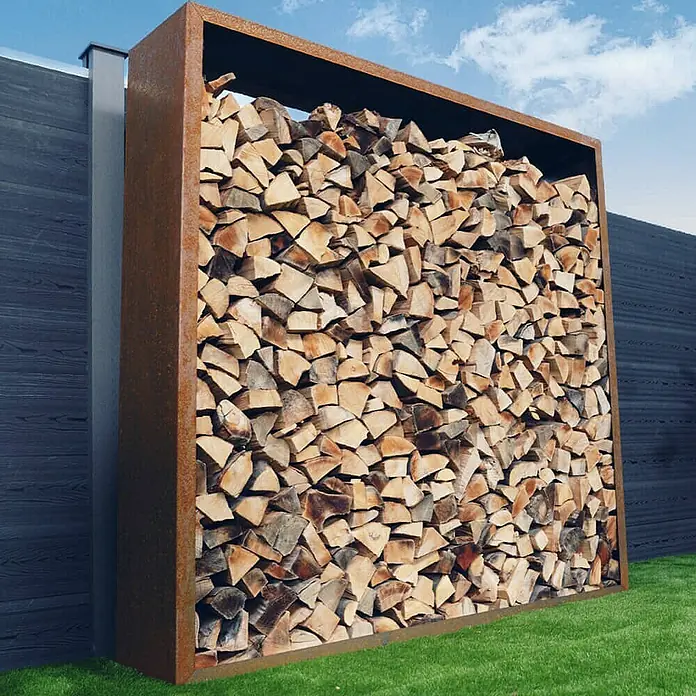 Home Deluxe Holzregal NANGA - Edelrost