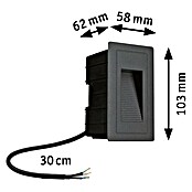 Paulmann LED ugradbena svjetiljka  (4 W, Topla bijela, Antracit, D x Š x V: 103 x 58 x 62 mm) | BAUHAUS