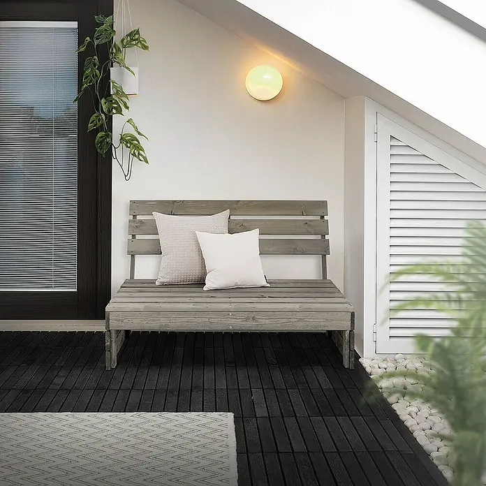 ML-Design Gartenbank Sitzbank mit Rückenlehne 2x Adirondack Gartenstuhl Feuerschale Bank - Kiefernholz, Fichtenholz, Grau