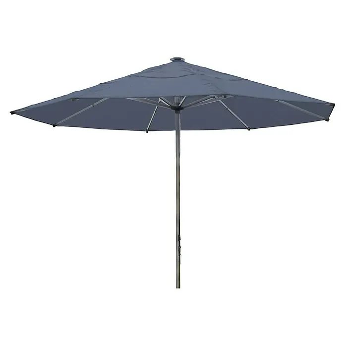 MFG Marktschirm rund - Anthrazit, Durchmesser Bespannung: 400 cm - Grauer Gartenschirm mit Metallgestell bietet Schutz vor der Sonne und spendet Schatten. Ideal für Garten, Terrasse oder Balkon.