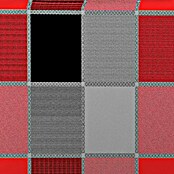 Doppler Gartenmöbel-Auflage Spot (Niederlehner, 100 x 48 x 5 cm, Baumwoll-Polyester-Mischgewebe, Schwarz/Rot Kariert) | BAUHAUS