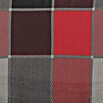 Doppler Gartenmöbel-Auflage Spot (Hochlehner, 118 x 48 x 5 cm, Baumwoll-Polyester-Mischgewebe, Schwarz/Rot Kariert) | BAUHAUS