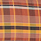 Doppler Bankauflage Rückenkissen (Orange Kariert, L x B x H: 110 x 6 x 30 cm, Baumwoll-Polyester-Mischgewebe) | BAUHAUS