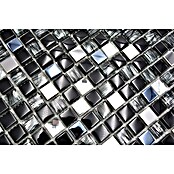 Mozaik pločica Quadrat Crystal Mix XCM M780  (30 x 30 cm, Crne boje, Sjaj) | BAUHAUS