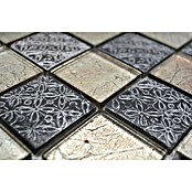 Mozaik pločica Quadrat Crystal Mix XCM 8OP4  (30 x 30 cm, Bež-sive boje, Sjaj) | BAUHAUS