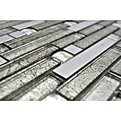 Mozaik pločica Crystal Mix XCM GV908  (29,8 x 33,8 cm, Srebrne boje, Sjaj) | BAUHAUS