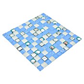 Mozaik pločica Quadrat Crystal XCM 8OP8  (30 x 30 cm, Plave boje, Sjaj) | BAUHAUS