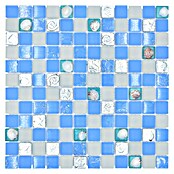 Mozaik pločica Quadrat Crystal XCM 8OP8  (30 x 30 cm, Plave boje, Sjaj) | BAUHAUS
