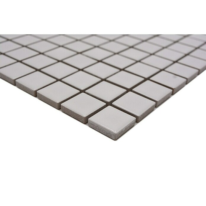 Mozaik pločica Quadrat Uni CG 104  (29,8 x 29,8 cm, Bijele boje, Sjaj) | BAUHAUS