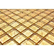 Mosaikfliese Quadrat Crystal Uni XCM 8GO15 (30 x 30 cm, Gold, Glänzend)