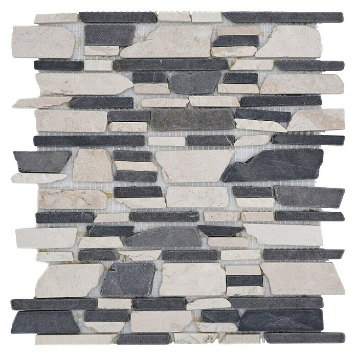 Mozaik pločica Mix MOS BRICK 205  (30,5 x 30,5 cm, Crne boje, Mat) | BAUHAUS