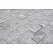 Mozaik pločica Crystal Mix XIC B1111  (30 x 28,5 cm, Bijele boje, Sjaj) | BAUHAUS