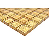 Mosaikfliese Quadrat Crystal Uni XCM 8GO15 (30 x 30 cm, Gold, Glänzend)