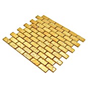 Mosaikfliese Uni Gold XCM 8GO35 (30 x 30 cm, Gold, Glänzend)