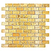Mosaikfliese Uni Gold CM 4GO30 (30 x 30 cm, Gold, Glänzend)