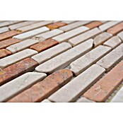 Mozaik pločica MOS BRICK 135  (30,5 x 30,5 cm, Crvena-bež, Mat) | BAUHAUS