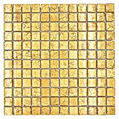 Mosaikfliese Quadrat Crystal Uni XCM 8GO15 (30 x 30 cm, Gold, Glänzend)