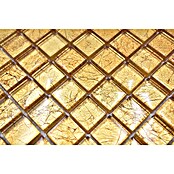 Mosaikfliese Quadrat Crystal Uni XCM 8GO15 (30 x 30 cm, Gold, Glänzend)