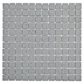 Mozaik pločica (30,5 x 30,5 cm, Siva, Sjajno)