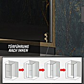 Camargue Palermo Nischendusche (90 x 200 cm, Unbeschichtet, Brushed Gold) | BAUHAUS