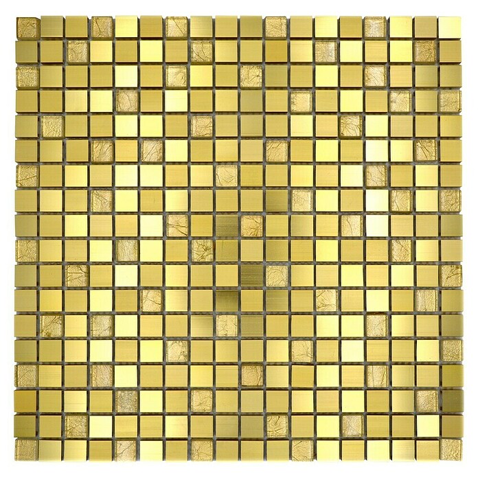 Mozaik pločica (30 x 30 cm, Zlatno, Mat)
