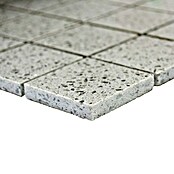 Mozaik pločica (30,5 x 30,5 cm, Siva, Sjajno)