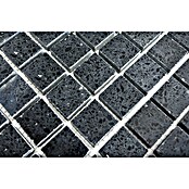 Mozaik pločica (30,5 x 30,5 cm, Crna, Sjajno)