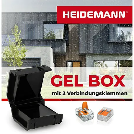 Heidemann Iso Flex Gelmuffe mit 2 Verbindungsklemmen