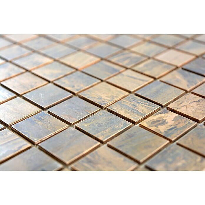 Mozaik pločica Quadrat XK SQ 76  (30 x 30 cm, Bakar, Mat) | BAUHAUS
