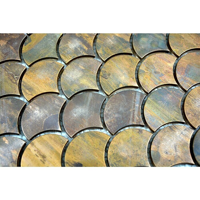 Mozaik pločica Fächer XK FS 46  (28,3 x 29,2 cm, Bakar, Mat) | BAUHAUS