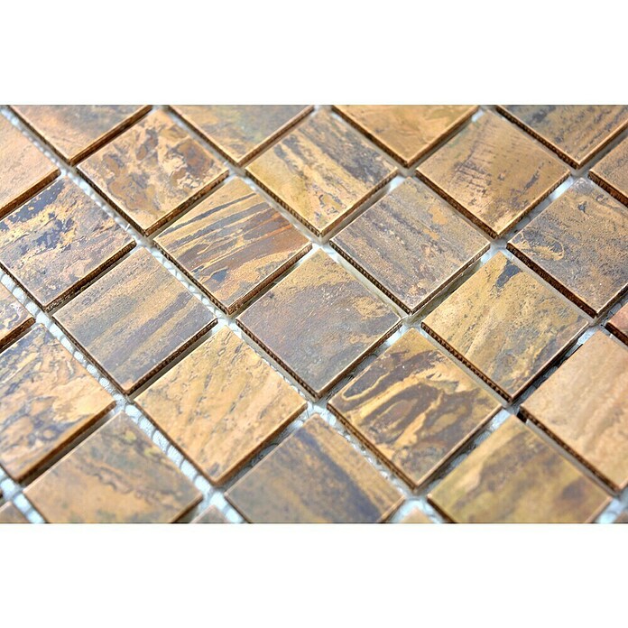 Mozaik pločica Quadrat XK SQ 76  (30 x 30 cm, Bakar, Mat) | BAUHAUS