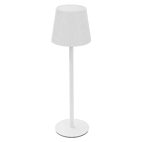 ML-Design  LED-Tischleuchte rund Nachttischlampe Weiß 4 Stufen Tragbare Metall LED Lampe