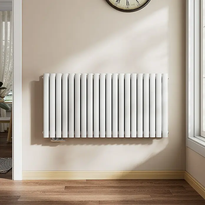 Emke Designheizkörper Doppellagig Horizontal - B x H: 118 x 60 cm, Weiß