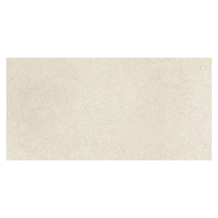 Halcón Pavimento porcelánico Everest - 60 x 120 cm, Arena, Mate, Espesor: 9 mm - Primer plano de una baldosa de gres porcelánico beige con acabado mate y textura moteada. Ideal para interiores modernos.