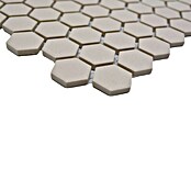 Mozaik pločica Hexagon Uni CU HX020  (26 x 30 cm, Bež boje, Mat) | BAUHAUS