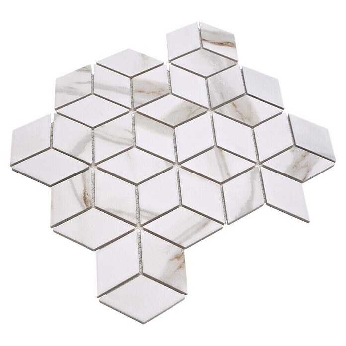 Mozaik pločica Diamant CIM POV CT  (26,6 x 30,5 cm, Bež-smeđe-bijelo, Mat) | BAUHAUS