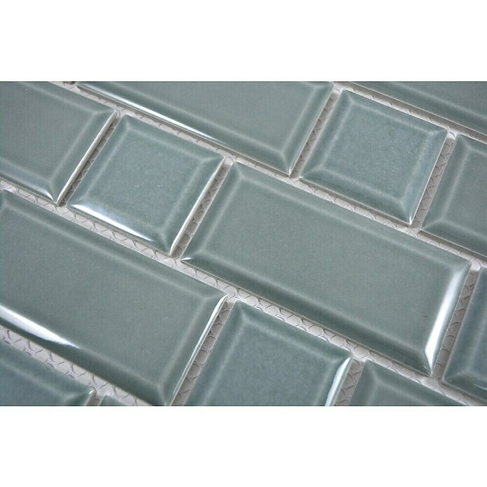 Mozaik pločica Metro Uni CG M06PM  (29,4 x 29,1 cm, Petrolej, Sjaj) | BAUHAUS