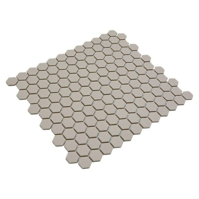 Mozaik pločica Hexagon Uni CU HX020  (26 x 30 cm, Bež boje, Mat) | BAUHAUS