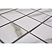 Mozaik pločica Quadrat Calacatta CIM Q48 CT  (30,6 x 30,6 cm, Bijele boje, Mat) | BAUHAUS