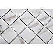 Mozaik pločica Quadrat Calacatta CIM Q48 CT  (30,6 x 30,6 cm, Bijele boje, Mat) | BAUHAUS
