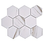 Mozaik pločica Hexagon CIM HX9 CT  (25,6 x 29,55 cm, Bež-smeđe-bijelo, Mat) | BAUHAUS