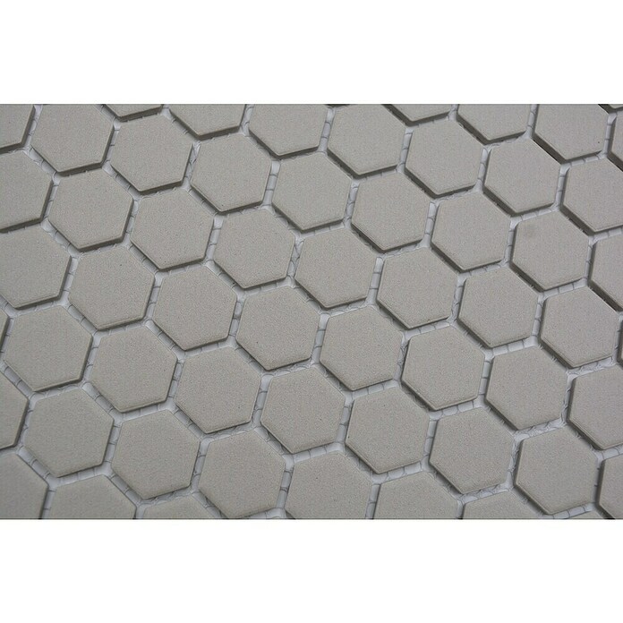 Mozaik pločica Hexagon Uni CU HX017  (26 x 30 cm, Svijetlosive boje, Mat) | BAUHAUS