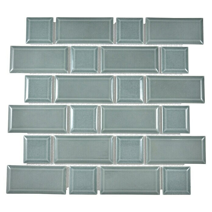 Mozaik pločica Metro Uni CG M06PM  (29,4 x 29,1 cm, Petrolej, Sjaj) | BAUHAUS
